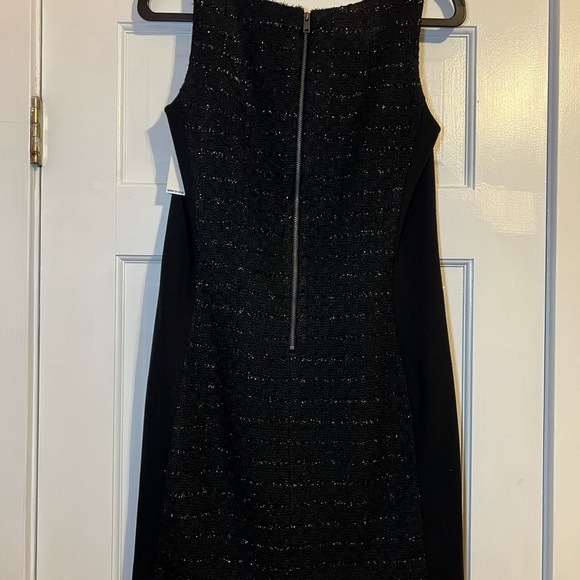DKNYC BLACK SPARKLE TWEED DRESS SIZE 6 - Picture 2 of 7